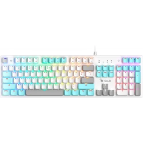 Клавиатура A4Tech Bloody S510R механическая белый USB for gamer LED (S510R USB ICY WHITE/BLMS RED)